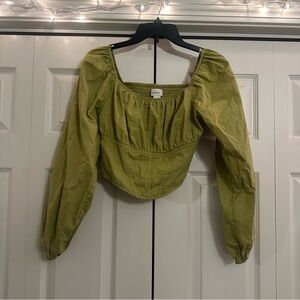 Fall Green Blouse